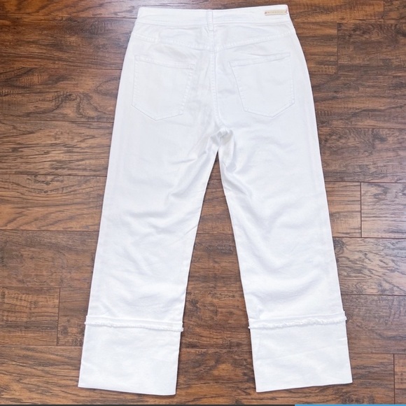 Pilcro and the Letterpress White Denim Cuffed Pants - Picture 4 of 7